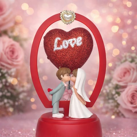Assorted dp Led kissing couple showpiece